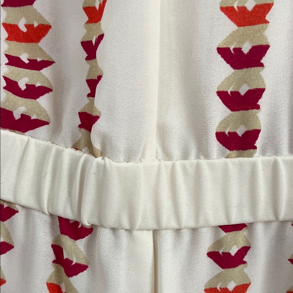 BCBGMaxAzria Pink and Cream Patterned Shorts Romper - Picture 12 of 16